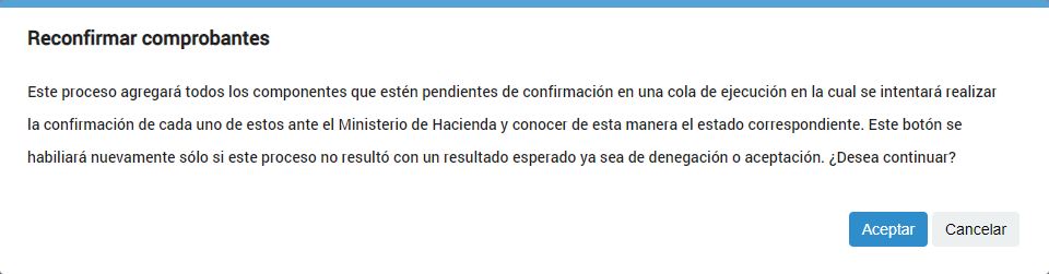 Reconfirmar Comprobantes