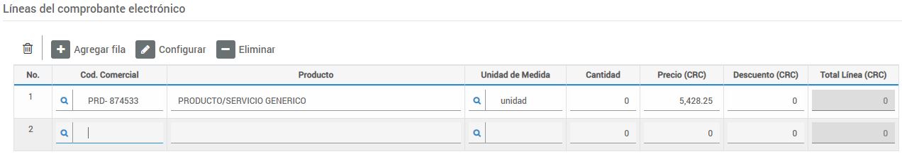 Facturador - 03 - Lineas de Detalles