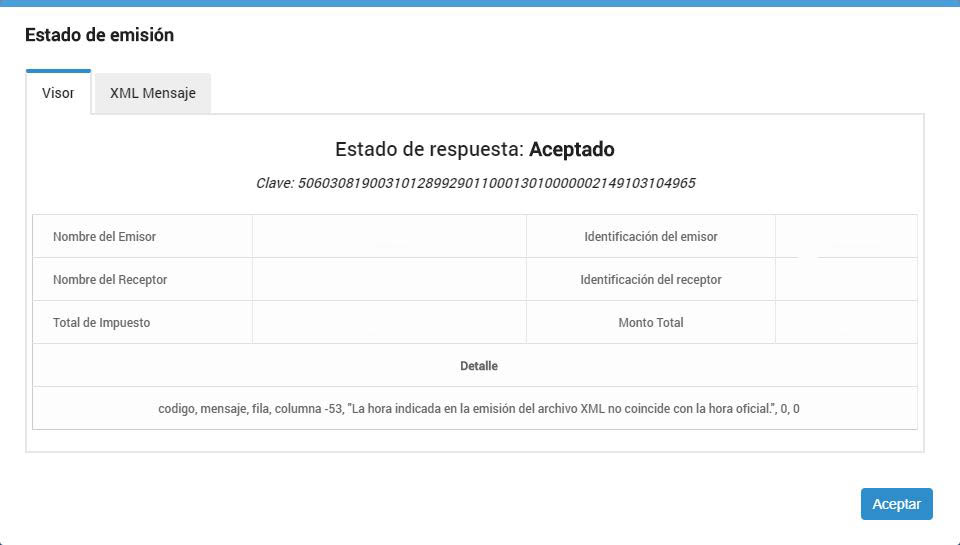 Recepcion Masiva - Estado Recepcion