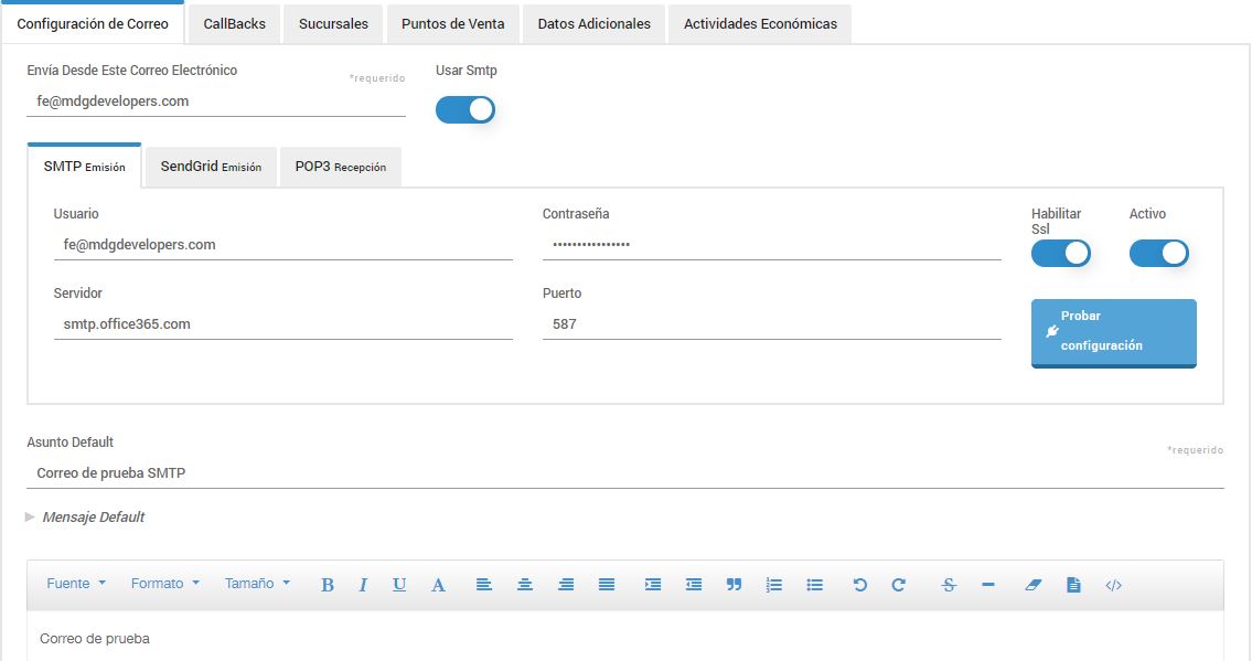 Sociedad - 03 - Configuracion Correo